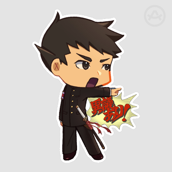Ryunosuke Naruhodo (TGAA) Die Cut Sticker