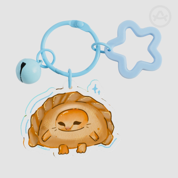 michi patty keychain (pizza)