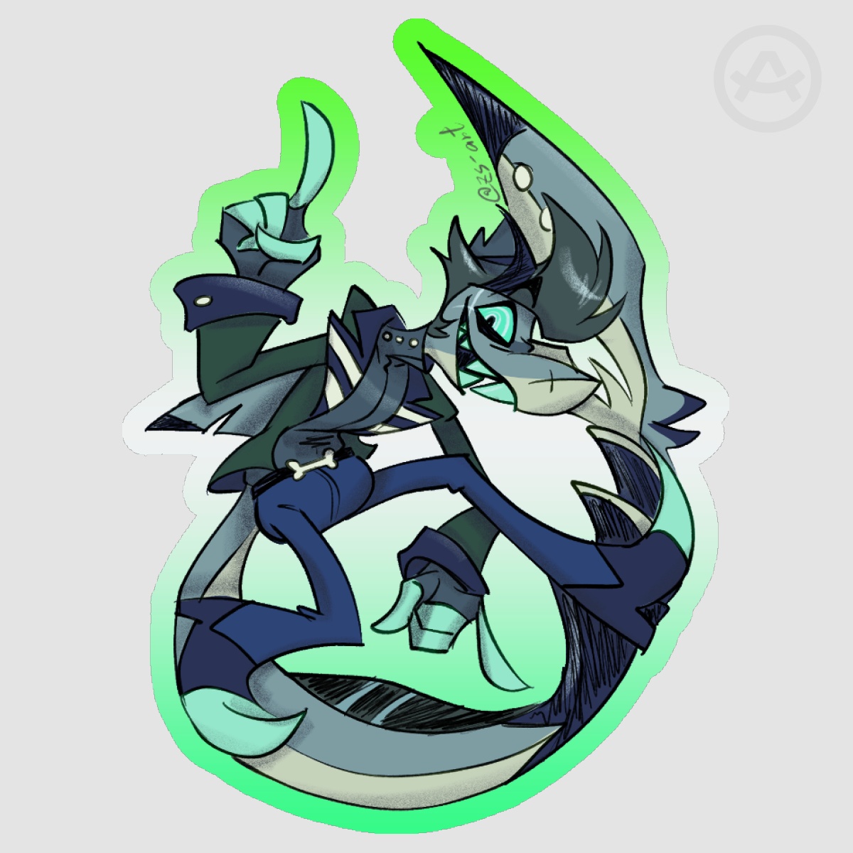 HB Chaz Vinyl Sticker