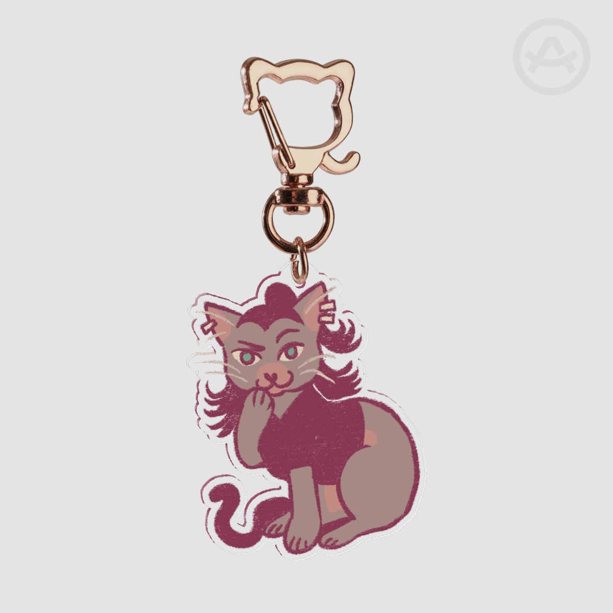 "Trinity Kitty" Clear Acrylic Keychains
