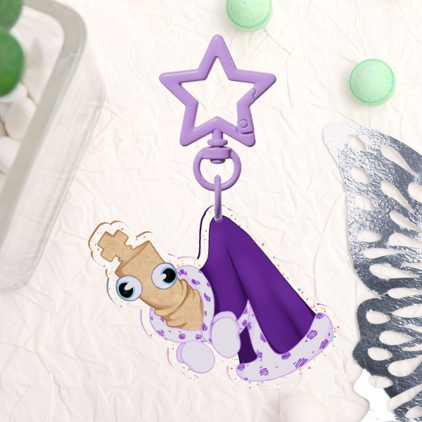 Glitter Kinger Keychain
