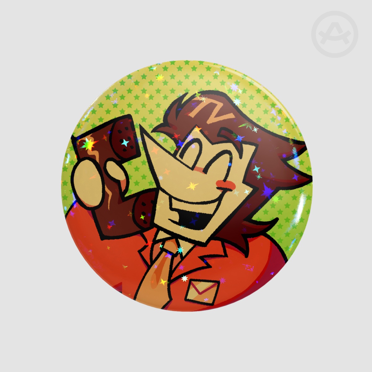 Big Shot Spamton - Round Badge (Button Pin)