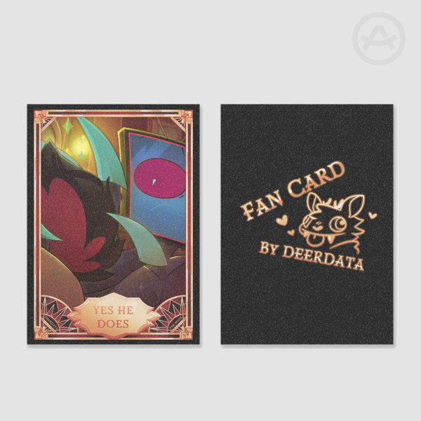 Hazbin Hotel Fan Card - [Yes He Does]