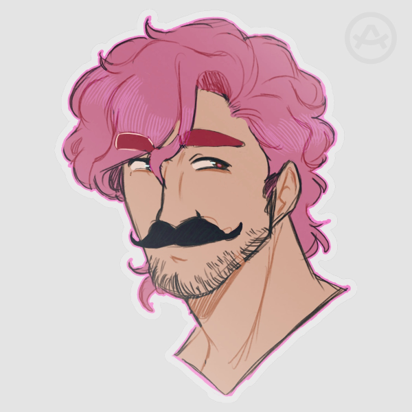 Pink - Warfstache