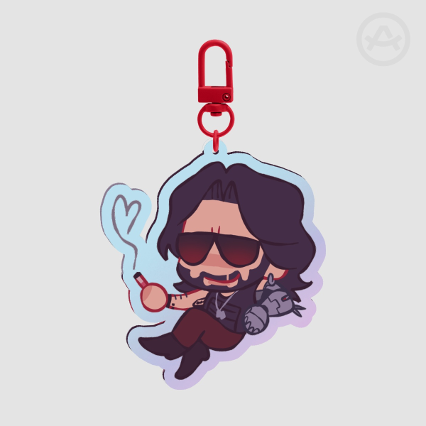 Johnny Silverhand keychain