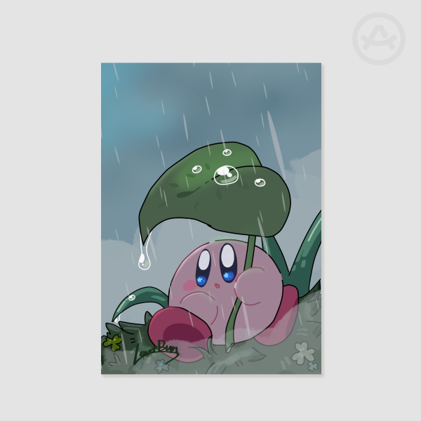 Rainy Kirby Poster
