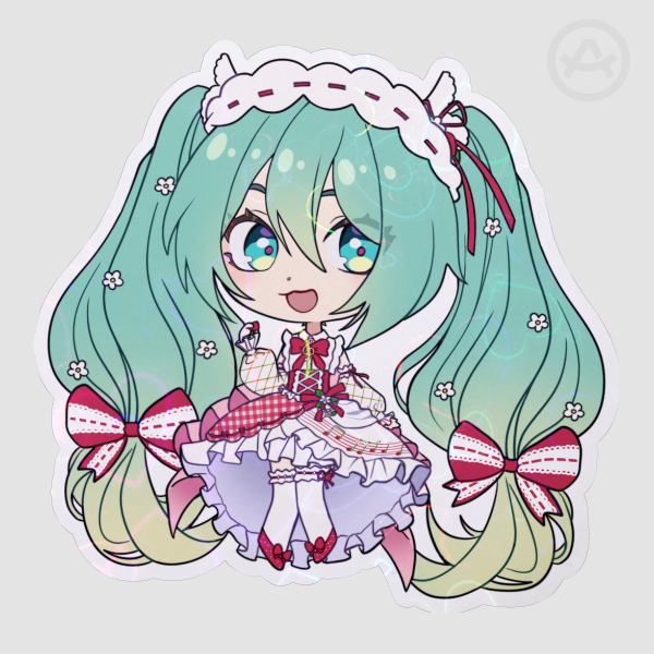 Strawberry Miku Sticker