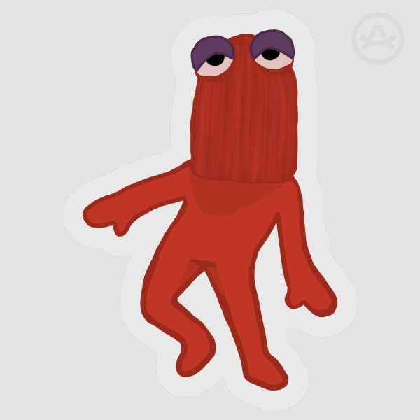 RED GUY Sticker