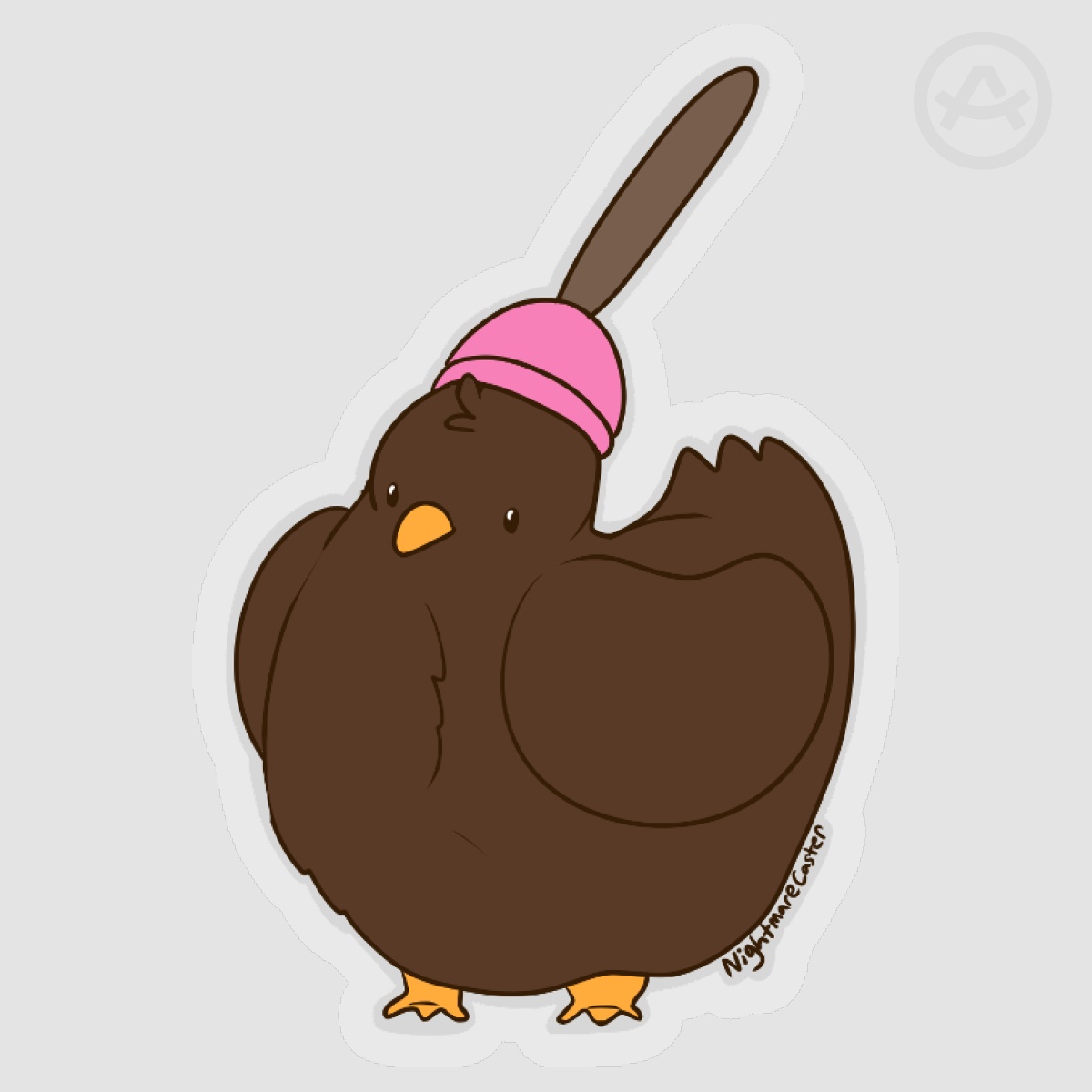 On Duty Chicken Sticker