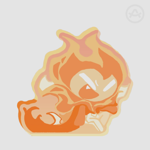 Tiny Lord of Flame Thick Acrylic Stand No Base - 0.27"(70mm), 0.39"(10mm)