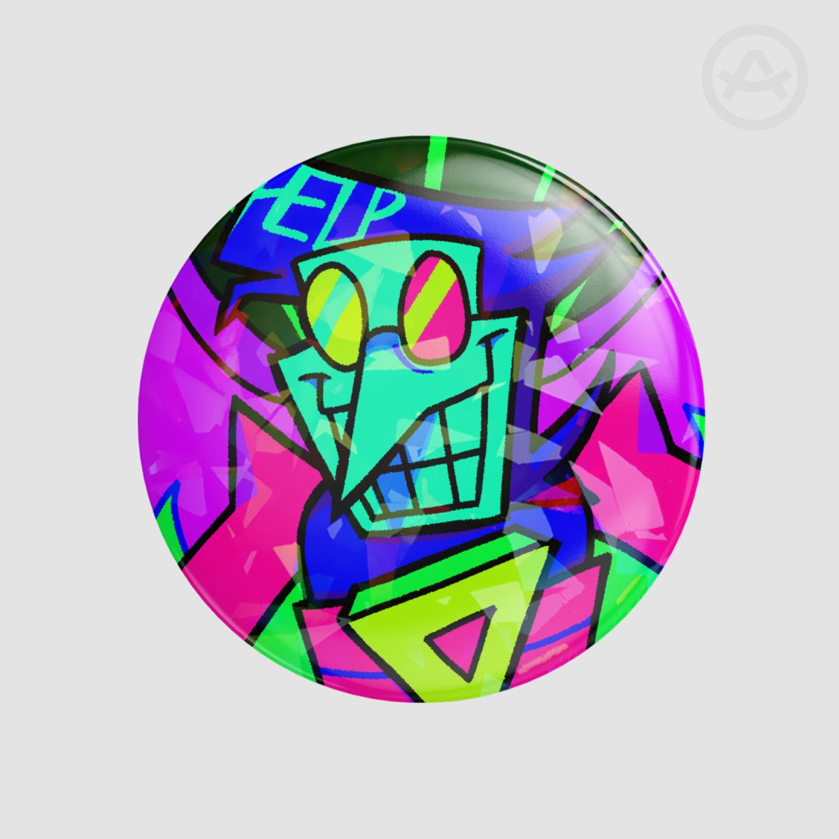 Spamton NEO - Round Badge (Button Pin)