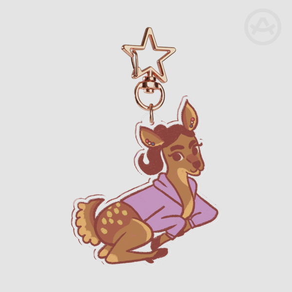 "Victoria Fawn" Clear Acrylic Keychains