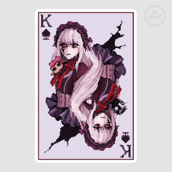 Doll sticker no.09 /Cut Stickers