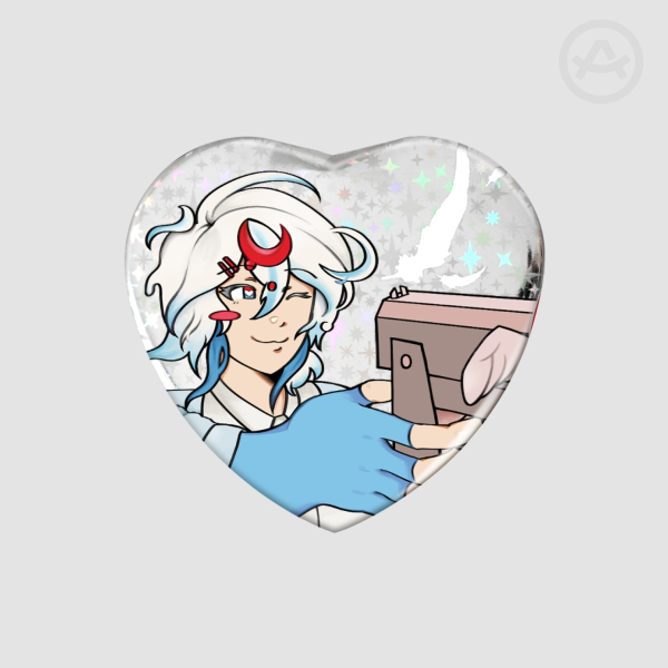 [ OC ] Sherri Heart-Shaped Holographic Badge