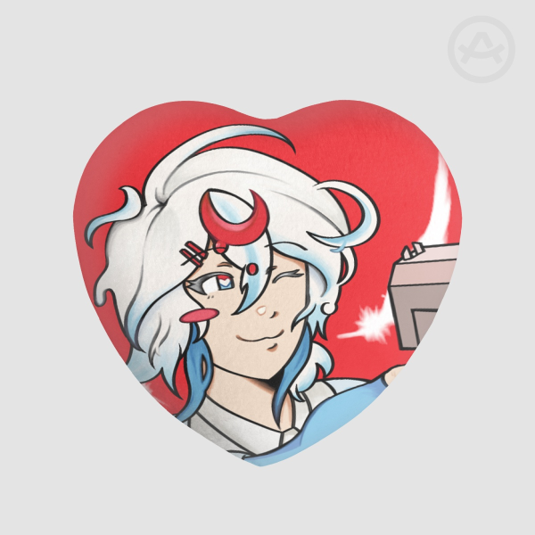 [ OC ] Sherri Heart-Shaped Plush Badge