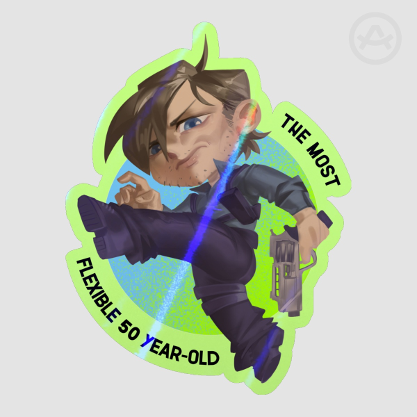 Colored Holo Light Leon Kennedy Sticker