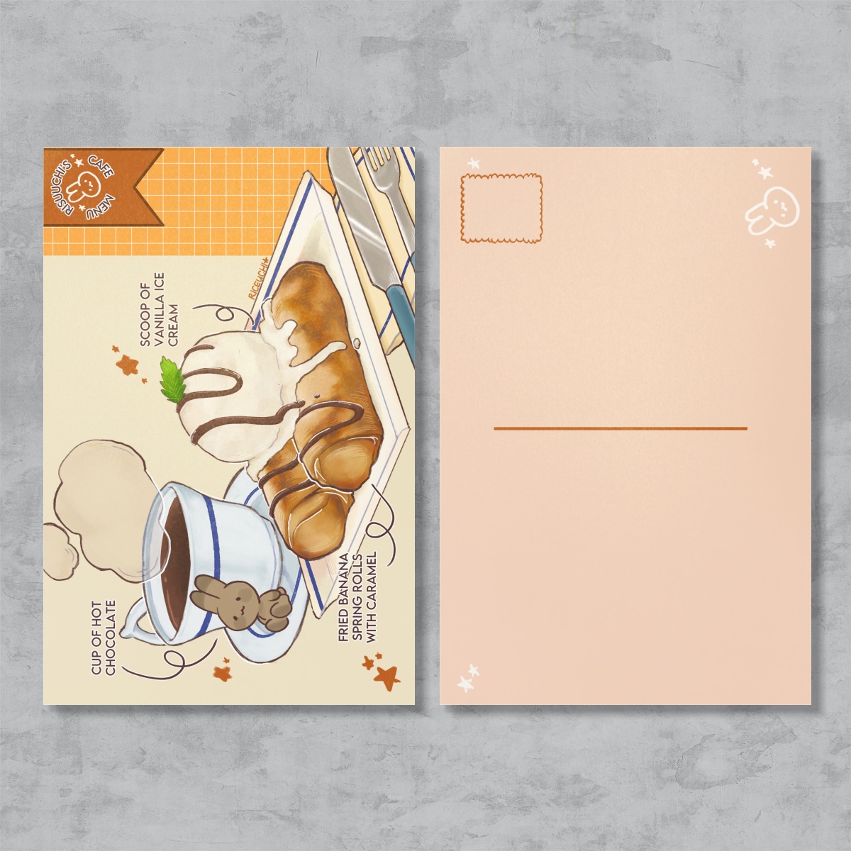Café Menu Series: Turon de Banana || Postcard