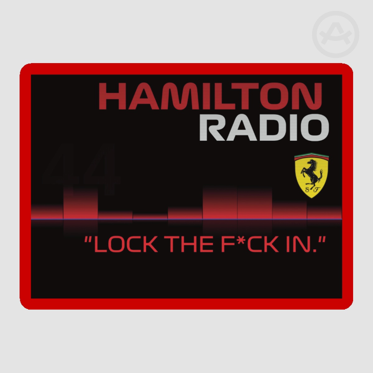 Lewis Hamilton (LOCK THE F*CK IN) Sticker