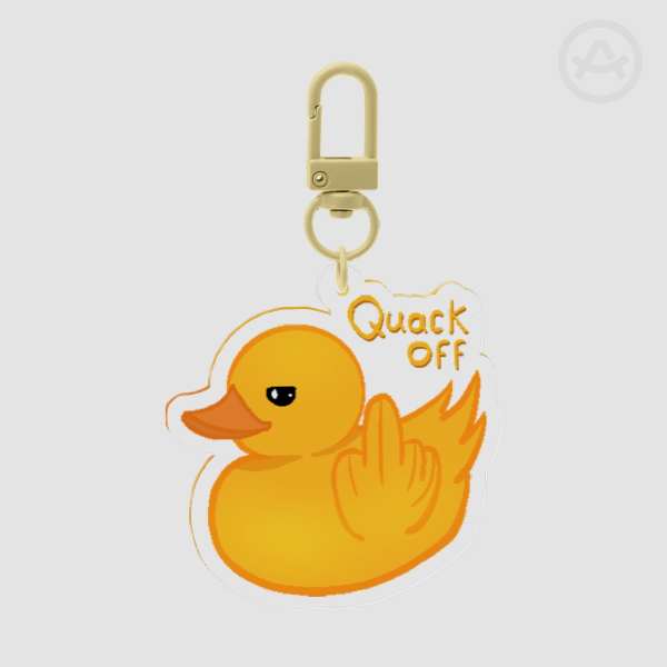“Quack Off” Keychain