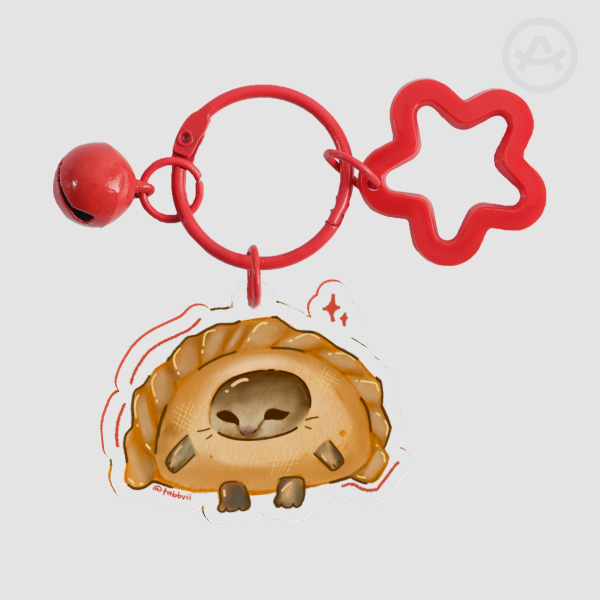 michi patty keychain (meat)