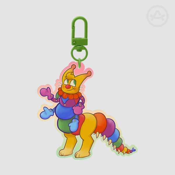Kidcore Worm Keychain