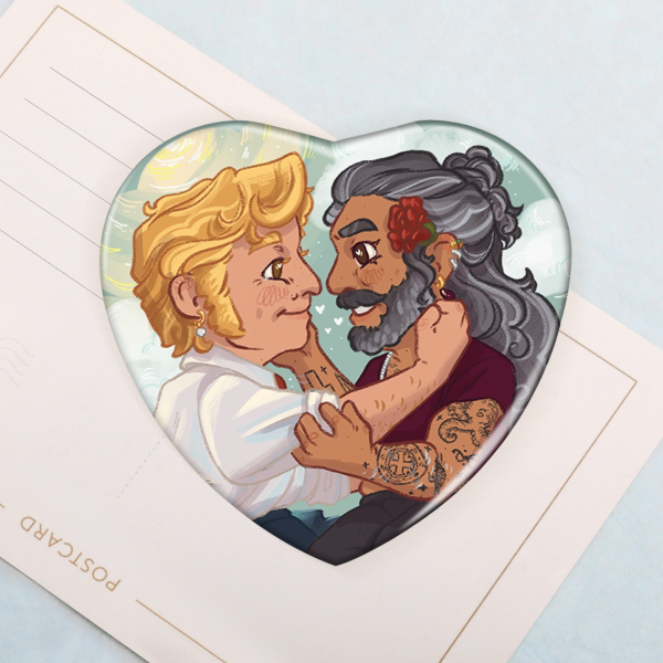 Sunlight and Threaded Silver Button Pin