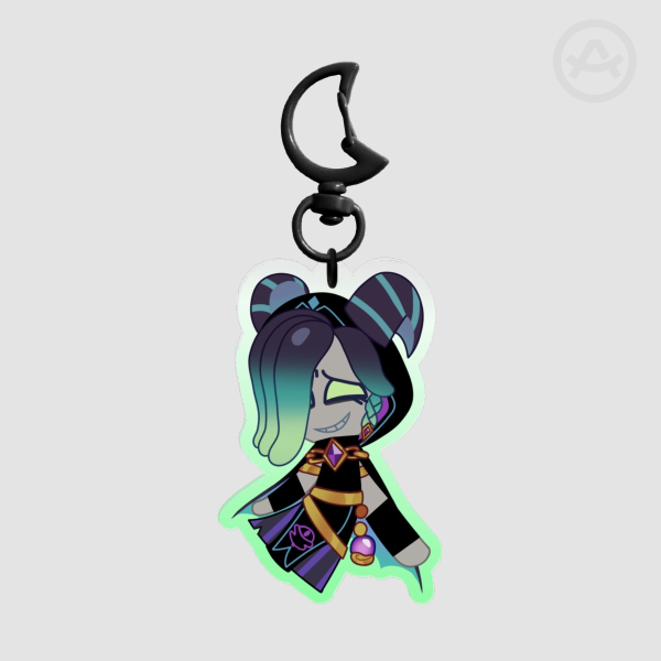 Aberrant Conjurer Licorice Clear Acrylic Keychain