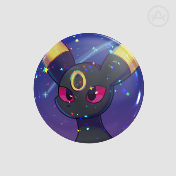 Umbreon Star Holo Round Badges