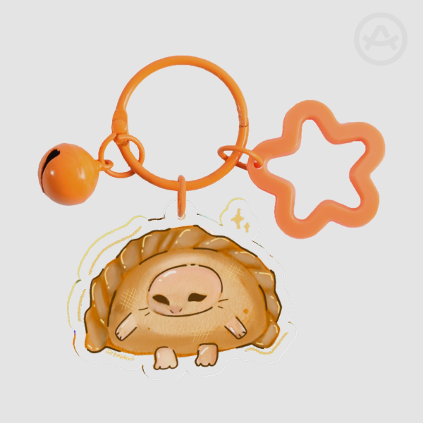 michi patty keychain (chicken)