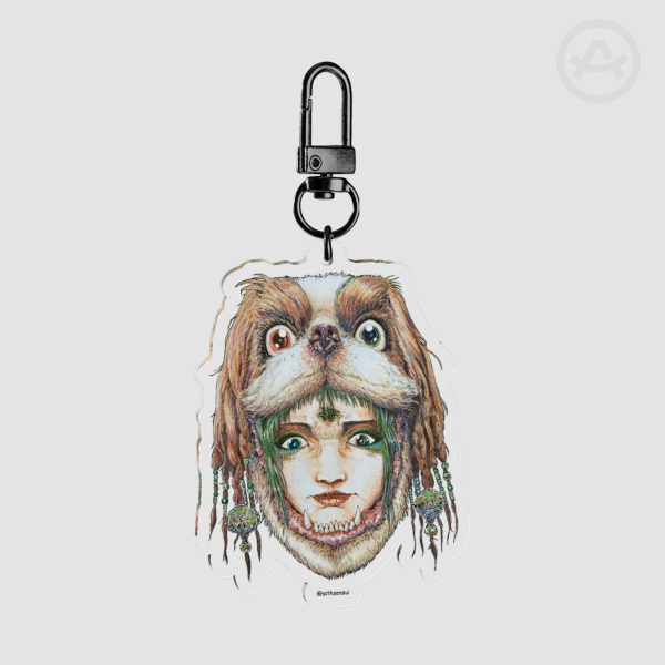 DOG_12 faces of fate_ Clear Acrylic Keychains