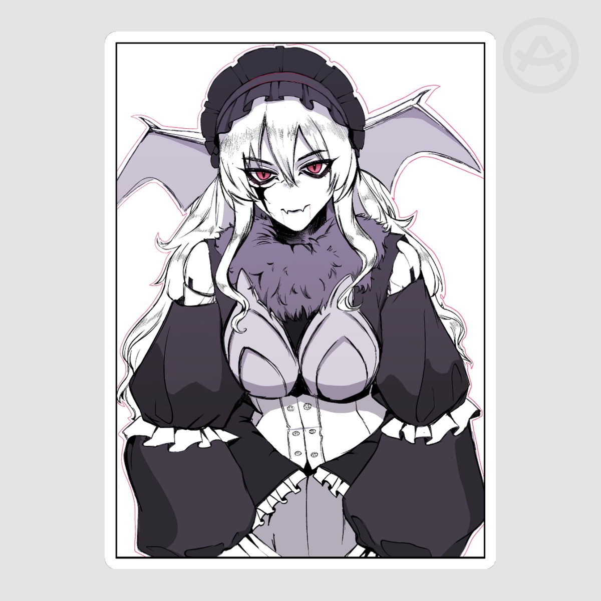 Doll sticker no.06 /Cut Stickers