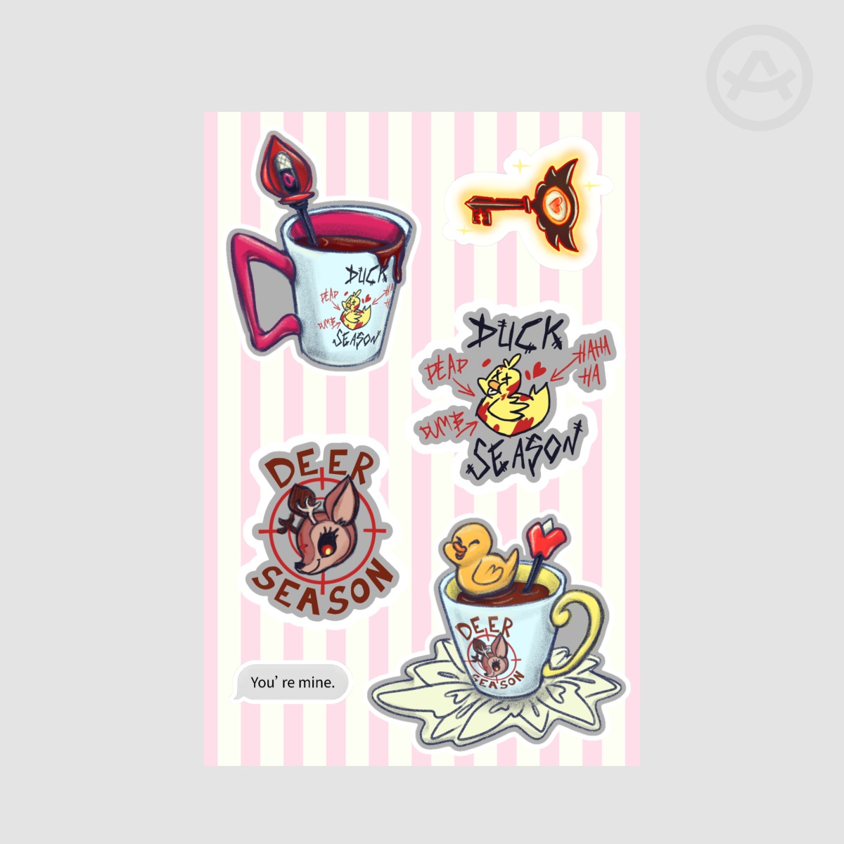 HH Season Mugs Stickers Sheet
