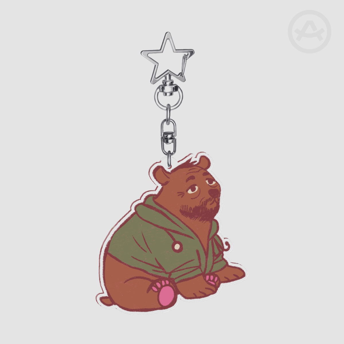 "Robby bear" Clear Acrylic Keychains
