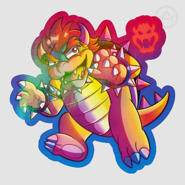 Bowser | Rainbow Sticker