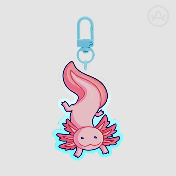 Axolotl Acrylic Keychains