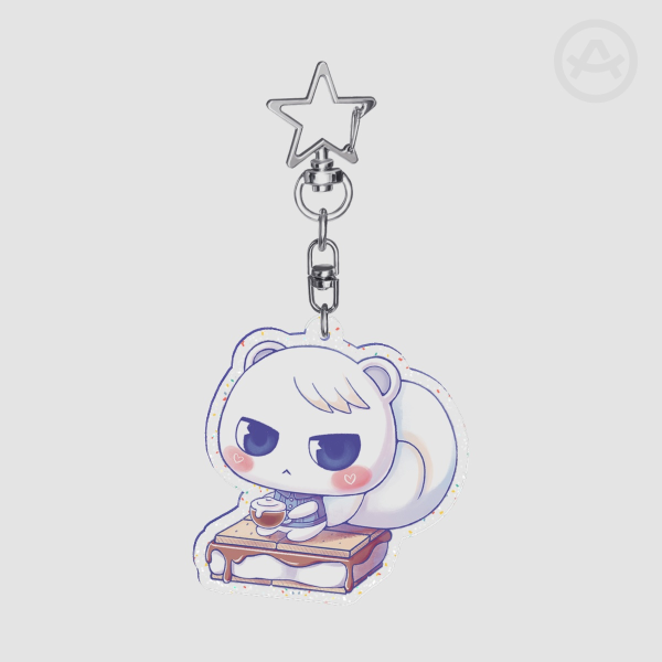 Animal Crossing Marshal Glitter Acrylic Keychain