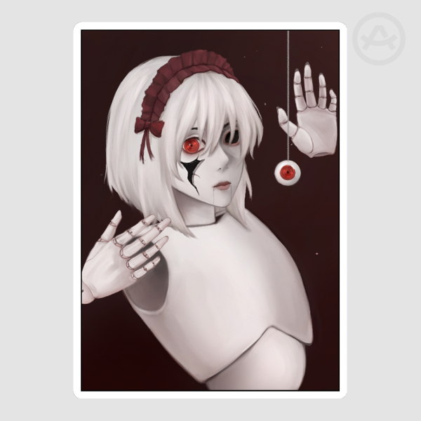 Doll sticker no.10 /Cut Stickers