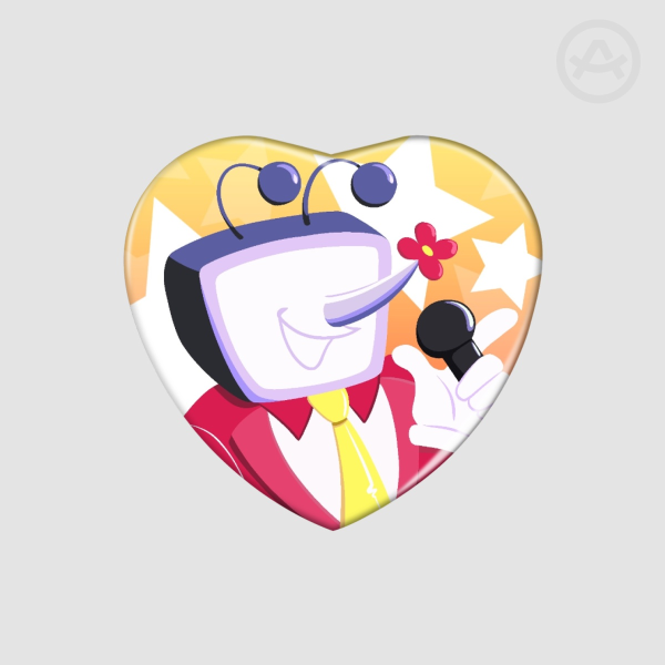 Tenna Heart Shaped Badge