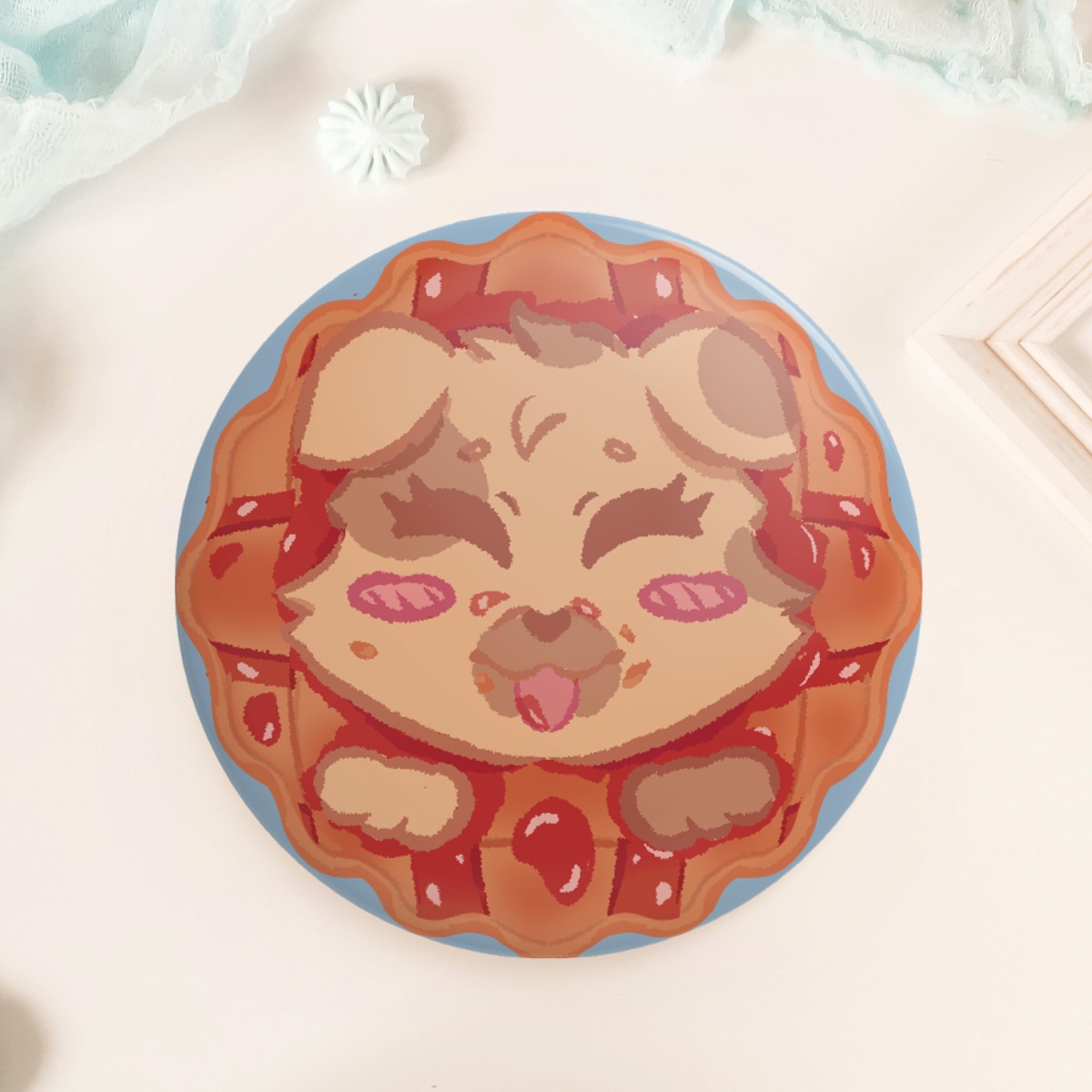 Dog's Cake ||Button Pin