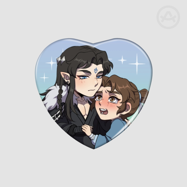 Moshang Heart Shape Holo Badge