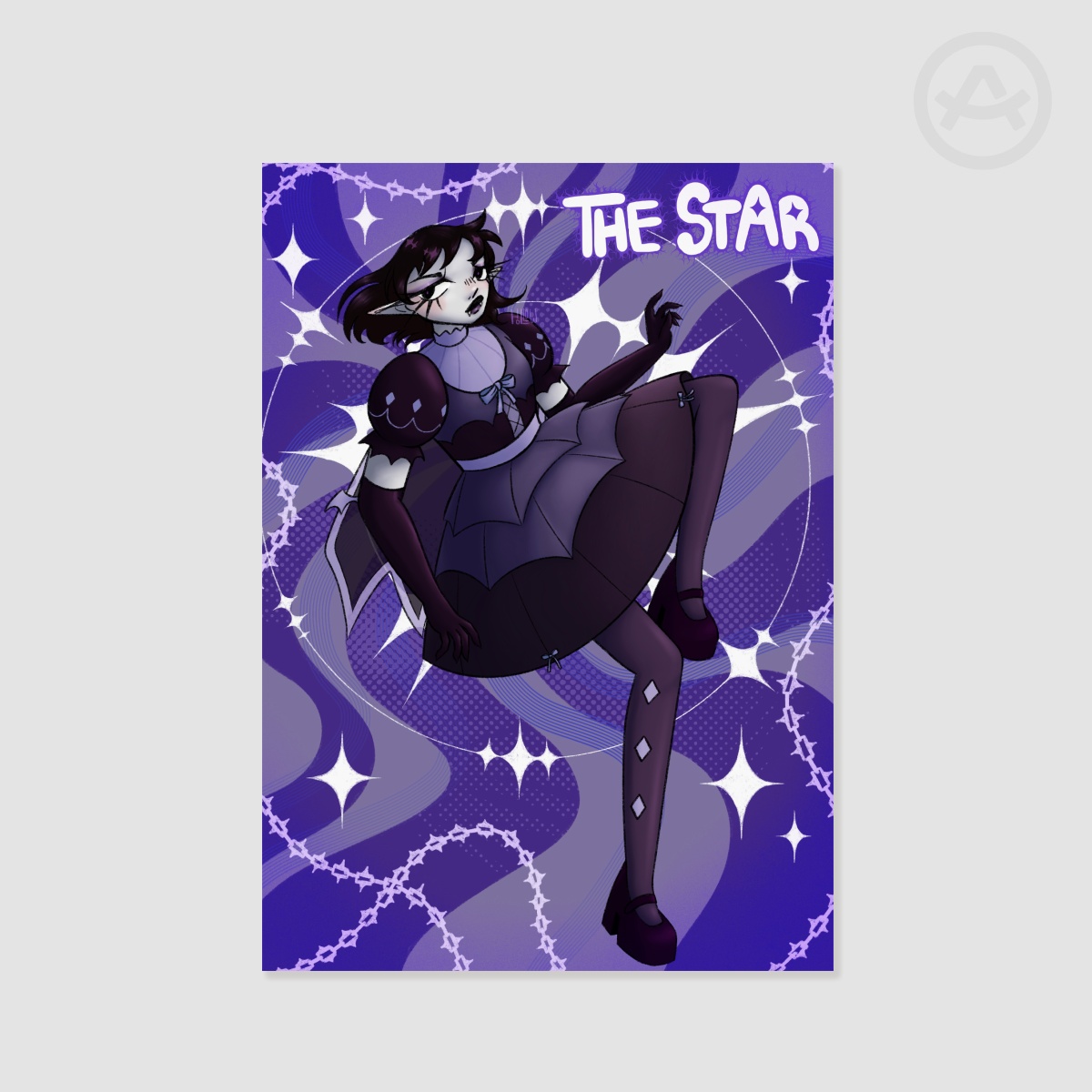 The Star Purple A5 Poster Print