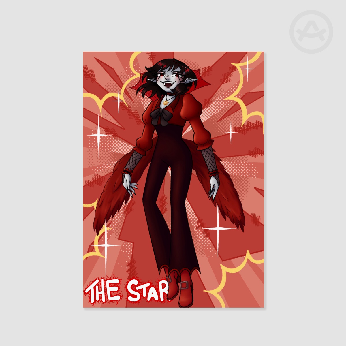 The Star Red A4 Poster Print