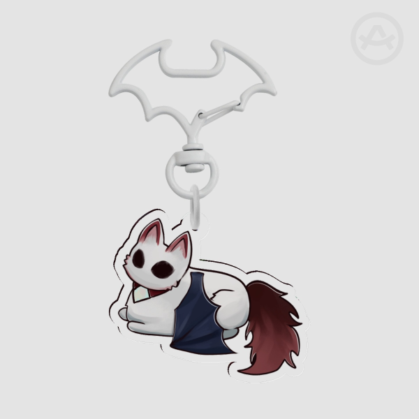 Chat cat Clear Acrylic Keychain