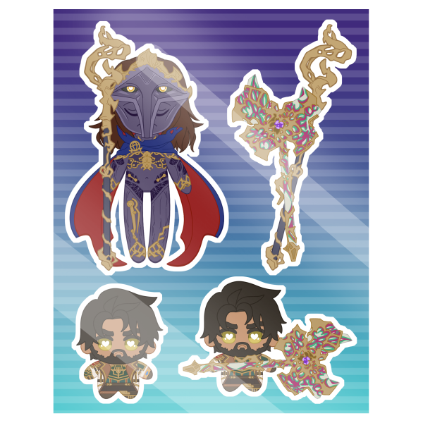 Jayvik Final Battle GLOSSY Sticker Sheet