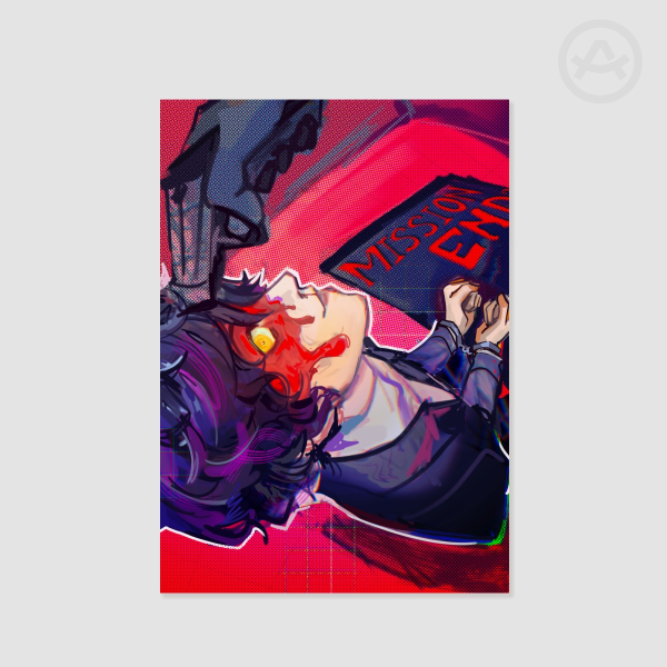 Joker "MISSION END?" Poster Print
