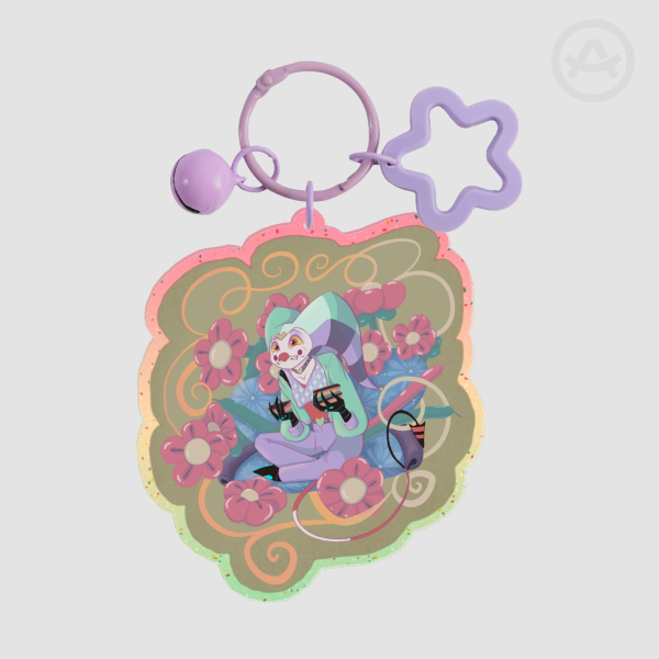 Fiore Fizz Glitter Acrylic Keychains