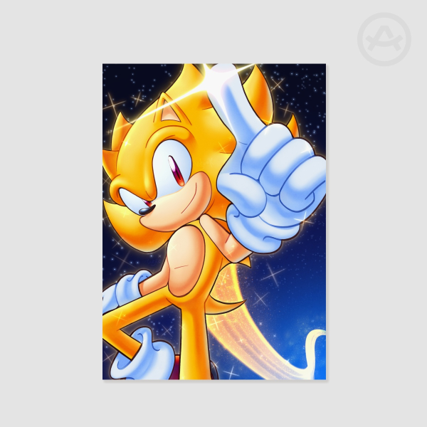 Super Sonic - A4 Poster