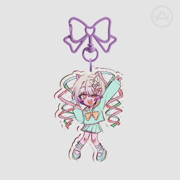 Needy Streamer Overload · Kangel Glitter Acrylic Keychain