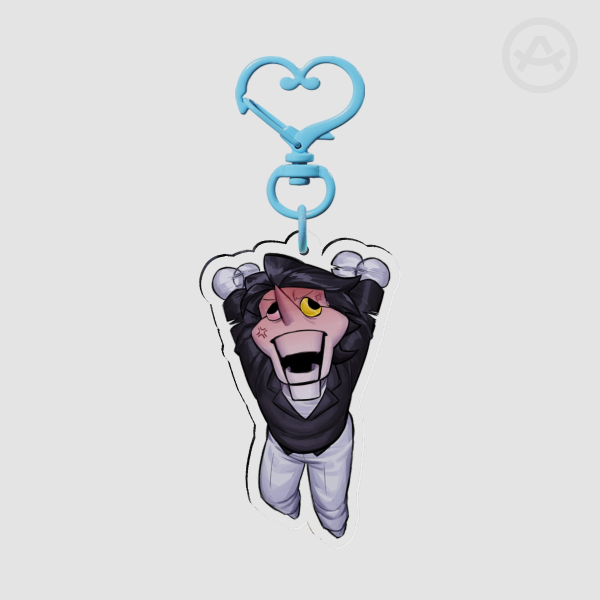 Angry Puppet Spamton Acrylic Keychain