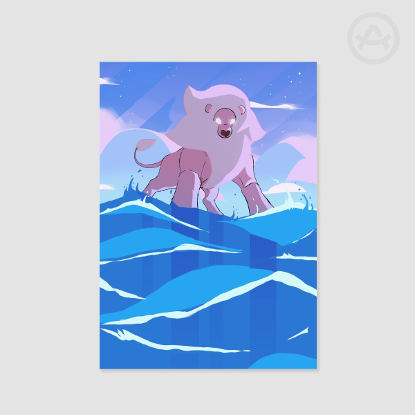 Poster Of lion from steven universe